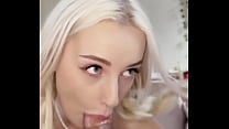 Hot dutch blonde girl sucking cock
